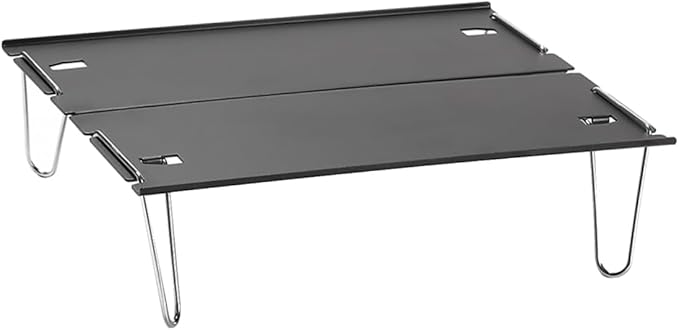 Yardwe Portable Folding Aluminum Table Detachable Small Tea Table for Camping BBQ and Outdoor Use Compact Lightweight and Versatile