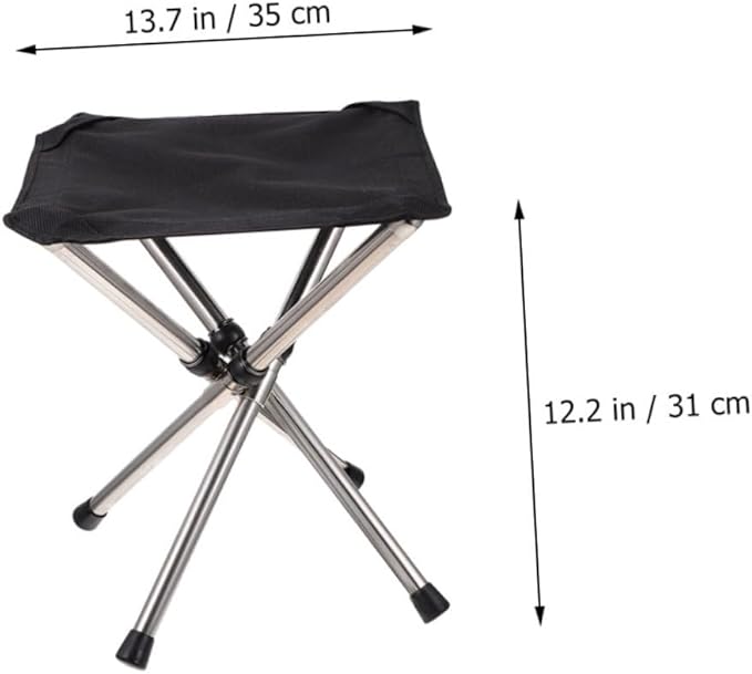 BESPORTBLE Outdoor Foldable Chair Fishing Folding Stool Lightweight Portable for Camping and Sports