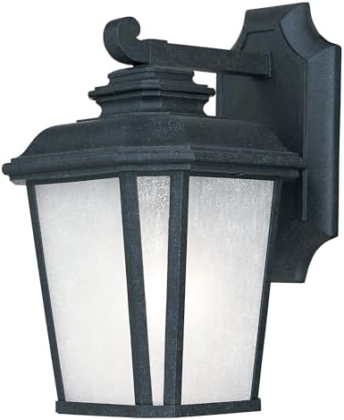 Maxim Radcliffe-One Light Small Outdoor Wall Mount in Early American Style-7 Inches Wide by 11.25 inches high