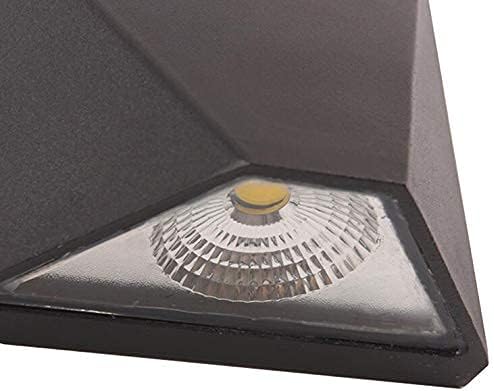 12W LED Outdoor External Wall Sconces Door Gate Light Waterproof Fixture lamp Black Warm White