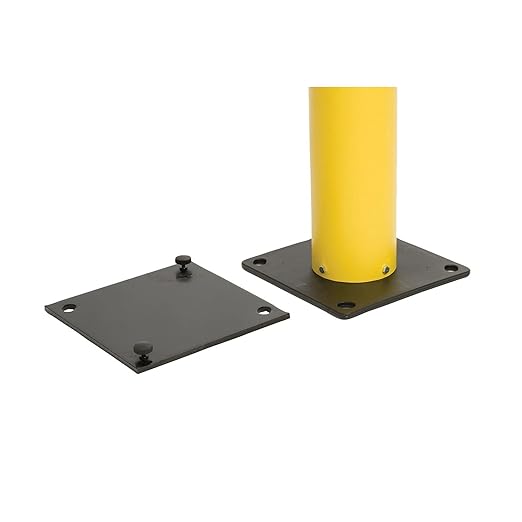 Eagle 1731BASE Steel Weighted Base 10 Length x 10 Width x 3-3/4 Height for 1731 and 1733 Bollard Posts