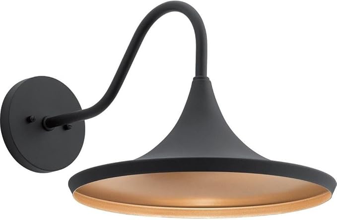 Kichler 59029BKTLED Elias Outdoor Wall Sconce 1-Light 9 Watts Textured Black