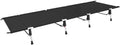 Ultralight Folding Bed Camping Single Cot Portable Travel Camping Bed Outdoor(Black)