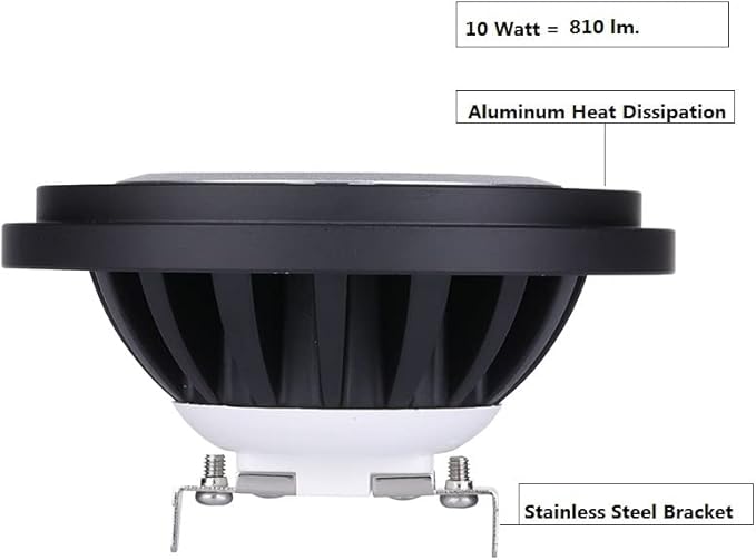 PAR36 Landscape LED Bulb Outdoor Well Lights Landscape Lighting Garden Lights Yard Illumination 2700K Warm White Low Voltage 9-17V Water Resistant Rating IP67 10Watt