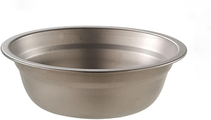 Titanium Bowl 800ml Wide Shallow Dish Mixing Bowl for Camping Meals Salad Pasta 79g Ultralight Druable Multi-purpose Utensils RT100T
