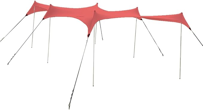 Neso Party Tent 8 Ft Height 11X22 Ft 23 Pounds Canopy Event Tent for On and Off The Beach (Coral)