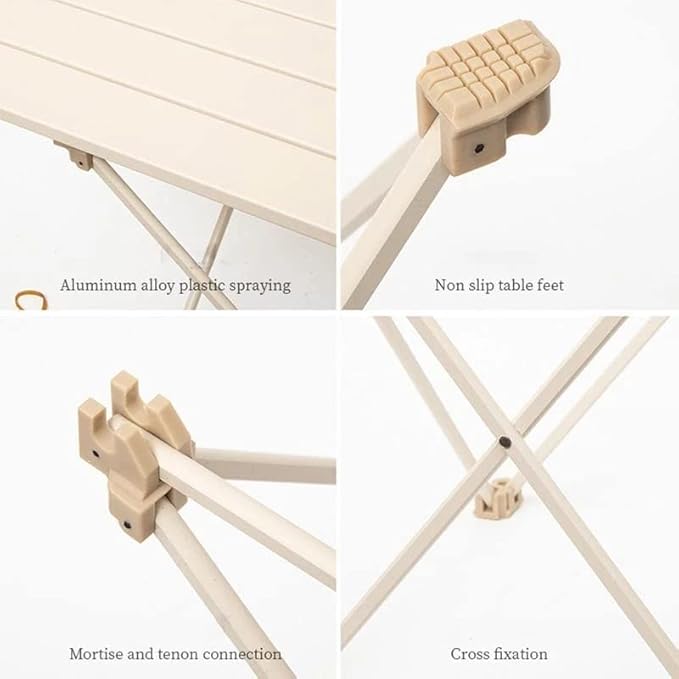 Outdoor Camping Table Light Weight Camping Portable Foldable Table Dinner Desk Fishing Beaches Picnic (D 1)