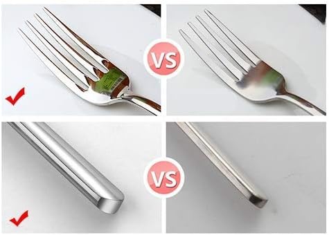 12-Piece Cutlery Silverware Set Stainless Steel Flatware Service for 4 Cutlery Include Knife/Fork/Spoon Mirror Polished Dishwasher(Blue)