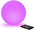 10 In LED Globe Light w/Remote 16 RGB Colors 4 Modes &amp 8 Dimmable Brightness LED Ball Light Sphere Lamp Rechargeable Orb Night Light Waterproof Outdoor Globe Lamp for Home/Yard/Lawn/Party/Pool D