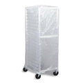 Tronex 50 Pcs Disposable Bun Pan Rack Covers High-Density Polyethylene Food Safe Plastic Bakers Bakery Rack Cover 26 x 26'' x 83'' (Star Seal Top)