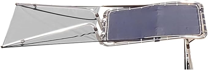 T-Top Extender/Sun Shade Easy Install Extend Shaded Area up to 5ft (Gray Width 6' x Length 5')