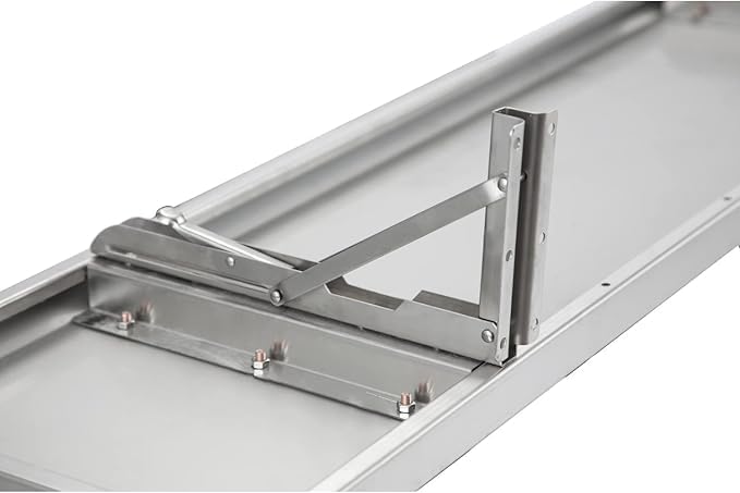 Concession Shelf 48 L x 12 W Stainless Steel Drop Down Folding Serving Food Shelf for Concession Window