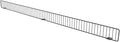 DGS Retail Wire Shelf Divider Front Fence for 48 W Lozier &amp Madix Gondola Wire Shelving Black 3 H