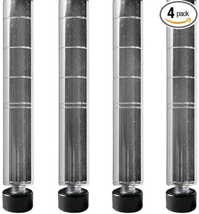 SI Shelving Inc. 14 h Chrome Wire Shelving Posts 4 Count