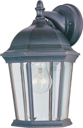 Maxim Cast-One Light Outdoor Wall Mount in Early American Style-8 Inches Wide by 12 inches high-Empire Bronze Finish