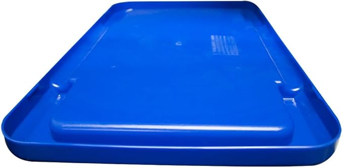 ULTRASOURCE Food Approved Bus Totes/Meat Lug (4 Totes and Matching Lids Blue)