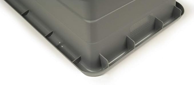 ULTRASOURCE Food Approved Bus Totes/Meat Lug (6 Pack Grey Inedible)
