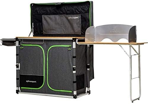 SylvanSport Outdoor Camp Kitchen System for Easy Cooking Clean Up Camping Meal Prep Glamping and Camping Essentials Dine-o-Max Large Version