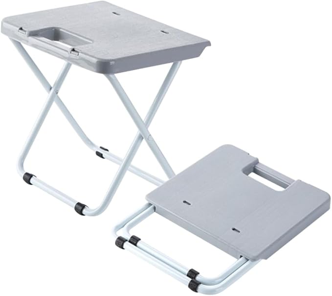 HANABASS Foldable Stool Collapsible Chair Pp Iron Frame for Small Spaces Train Hiking