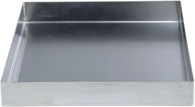 Hubert Stainless Steel Commercial Food Display Pan Rectangular Merchandising Pan for Deli Cases and Buffets 10L x 10W x 1.5H