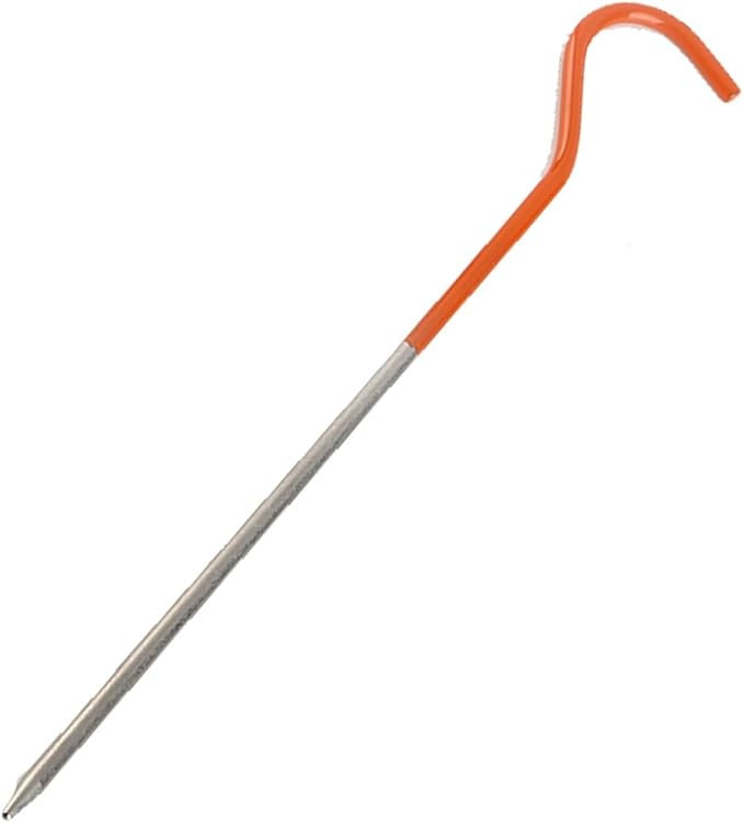 Tent Pegs Alloy High Strength Camping Hiking Tent Stakes Anchors for Outdoor Enthusiasts 130mm 150mm Orange Coating 10 Pack