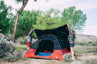 Sierra Designs Alpenglow Tent for Camping Constructed with Twilight Tech to Block 98% of Sun Rays – Easy Setup – Large Interior – Great for Family Camping…
