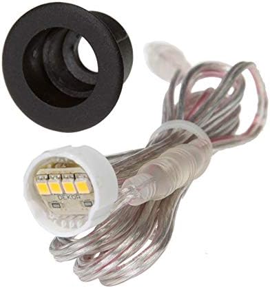 DEKOR LED Recessed Stair Lights Step Lighting for Indoor Outdoor Use (Dark Copper Vein Indoor Light Kit)