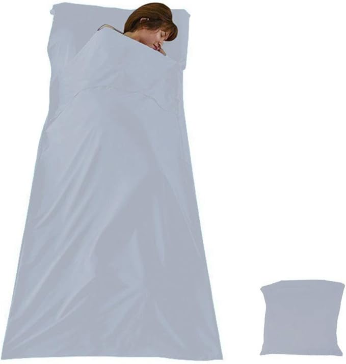 Sleeping Bag Liner Cotton Lightweight Travel Sleep Sack Sleeping Sheet for Adults Camping Hiking Picnic Travel Hotel Backpacking