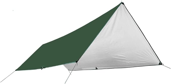 POPETPOP 1Set Large Camping Tent Footprint Tarp Groundsheet Mat Multi Function Outdoor Awning Sun Shelter for Beach Shade Durable Windproof Canopy for Camping