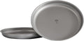 KAPILA Titanium Camping Plate Dish Portable Ti Cookware Ultralight Dinnerware Piece for Backpacking &amp Camping Anti-Rust and Easy to Clean for Hiking Picnic (1000ml)