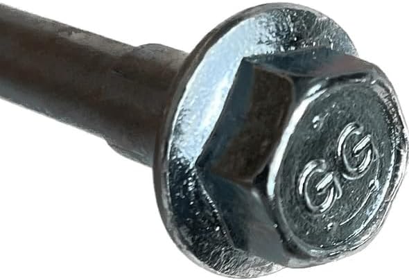 GroundGrabba Junior Stake Kit | Heavy Duty Screw-in Ground Anchors for Tents Outdoor Camping and Backpacking | 4 Stakes The Fang (4) 15mm Hex Driver (1)