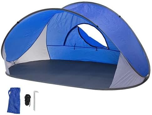 Pop-Up Beach Tent Sun Shade Portable Outdoor Family Shade Tent with Carrying Bag (Shelter Measures: 86 L x 47 W x 39 H)