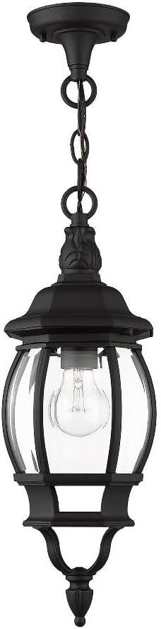 1 Light Black Outdoor Chain Lantern