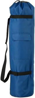 Heavy Duty Camping Chair Replacement Bag with Side Pocket Camp Cover Bags for Carrying Folding Chairs - 48 X 11 Inches Durable 600D Oxford Fabric Extra Wide Mouth Adjustable Strap for Carry (Blue)