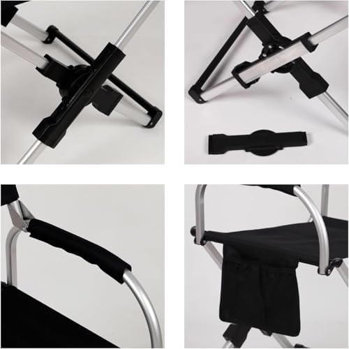 Lightweight Foldable Directors Chair with Carry Bag - Compact Armchair for Outdoor Camping Sports Tailgating Beach Fishing &amp Travel - Portable Seating Solution