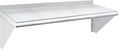 HARDURA Stainless Steel Shelf 12 x 36 230lb Commercial Shelves Wall Mount Metal Shelving with Backsplash and Brackets for Kitchen Restaurant Laundry Room and Home