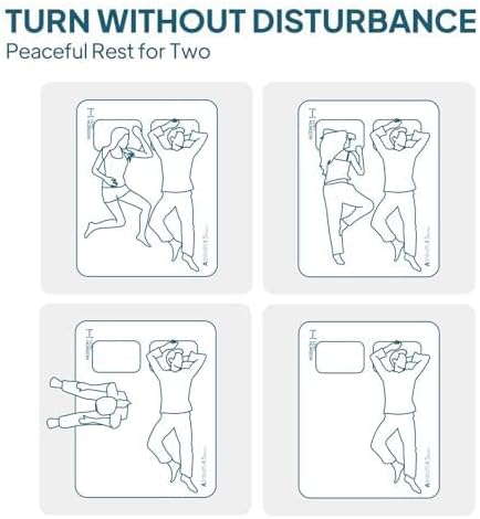 LOSTHORIZON Air &amp Foam Camping Mattress Self-Inflating Sleeping Pad 4.5 Thick with Air Pump Queen Gray