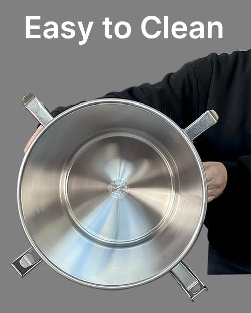 Food Safe 304 Stainless Steel 1 Gallon (5L) Container Bucket with Clamps and Air-Tight Lid with Silicone Gasket