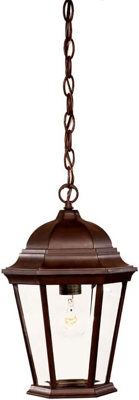 Acclaim 5206BW Richmond Collection 1-Light Outdoor Light Fixture Hanging Lantern Burled Walnut