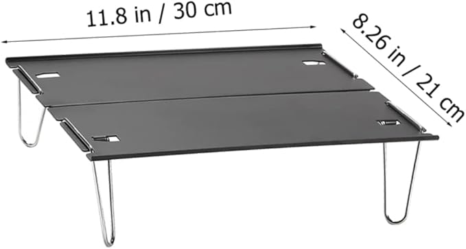 Yardwe Portable Folding Aluminum Table Detachable Small Tea Table for Camping BBQ and Outdoor Use Compact Lightweight and Versatile