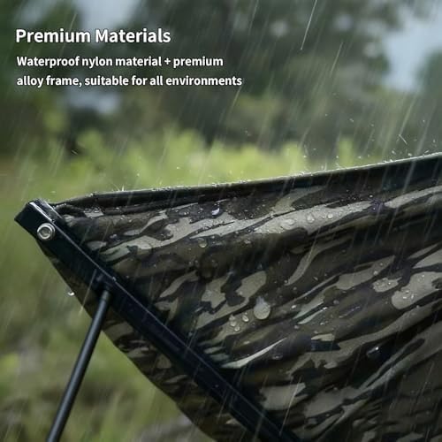 2026 Neo Low Down Hunting Chair Adjustable Tree Hammock Seat with 180° Swivel Portable Camo Camping Stool for Deer Turkey Lightweight Folding Tree Stand for Ground Shooting (Bottomland Camo Style)