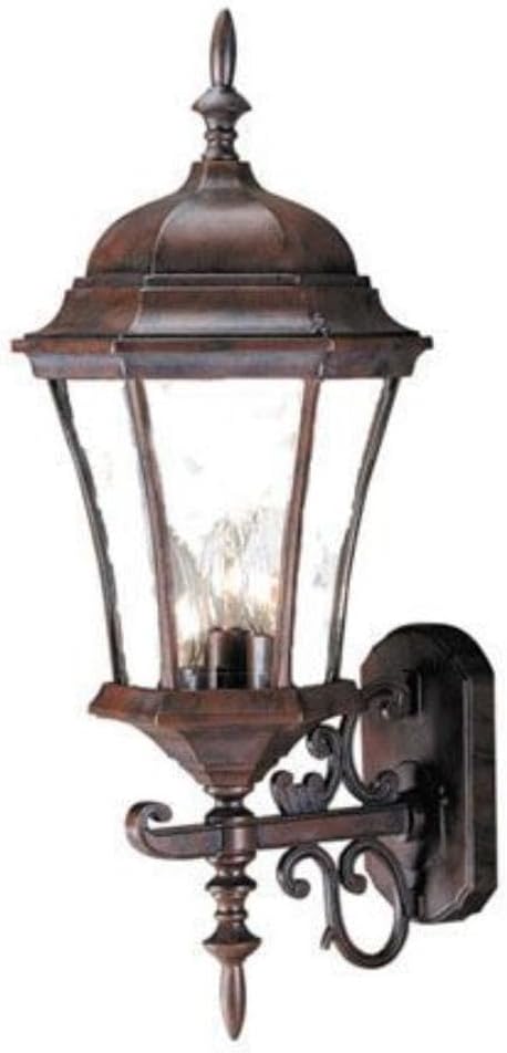 Acclaim 5025BW Brynmawr Collection 3-Light Wall Mount Outdoor Light Fixture Burled Walnut