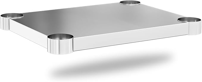 Stainless Steel Undershelf 30x30 Inches for Commercial Work Table - Bottom Shelf Add-On Extra Storage for NSF Kitchen Restaurant Café Bakery or Food Prep Stations