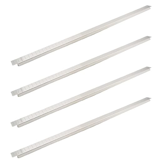 4 Pack 20.6 Inch 523 mm Stainless Steel Adaptor Bar for Food Pan Divider Bar for Food Service Bain Marie Steam Table Steam Loss Prevention