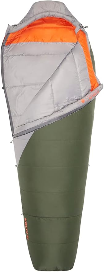 Kelty Cosmic Synthetic Fill 40 Degree Backpacking Sleeping Bag with Compression Straps Compact and Lightweight 2022