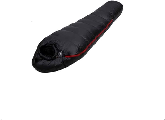 Warm White Goose Down Filled Adult Sleeping Bag Fit for Winter Thermal of Thickness Camping Travel