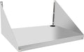 Stainless Steel Microwave Shelf Wall Mount 18 x 24 Commercial Heavy Duty Metal Appliance Wall Mounted Shelf 200 lb Commercial Microwave Rack for Restaurant Kitchen Bar and Shop