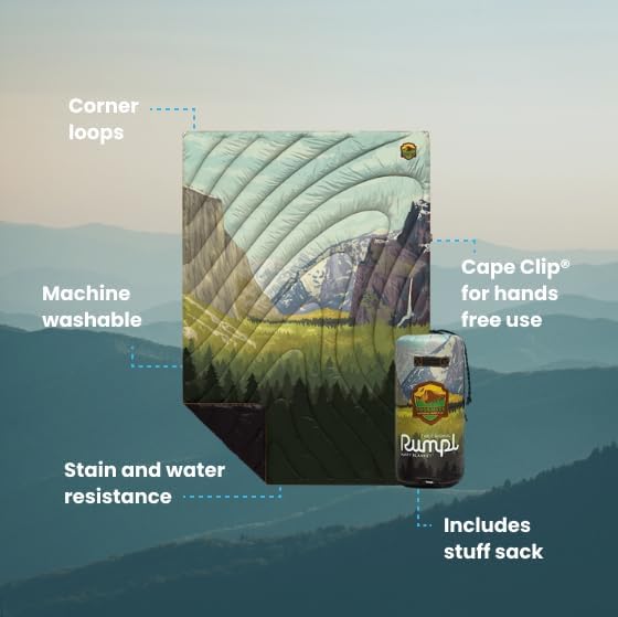 Rumpl Original Puffy National Park Blanket for Camping and Outdoors Yosemite - V1