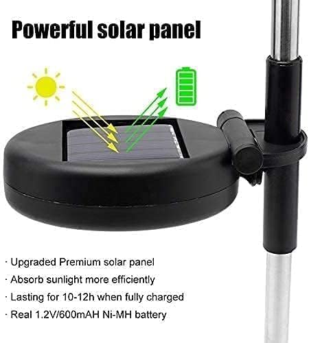 Solar Firework Lights 2Pcs Garden Lights Outdoor Waterproof 120 LED with 8 Modes Twinkling and Steady-On Festive daysStarburst Lights for Path Patio Yard (Colorful)