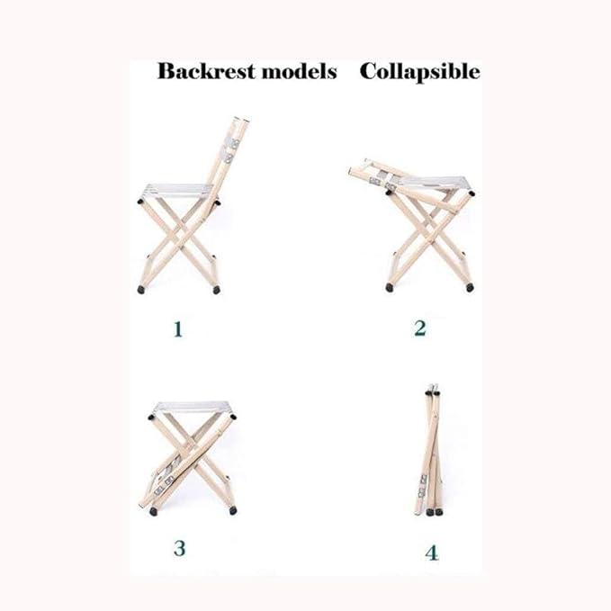 Portable Folding ChairPortable Folding Compact Chair Back Rest Camping Hiking Fishing Beach Stool